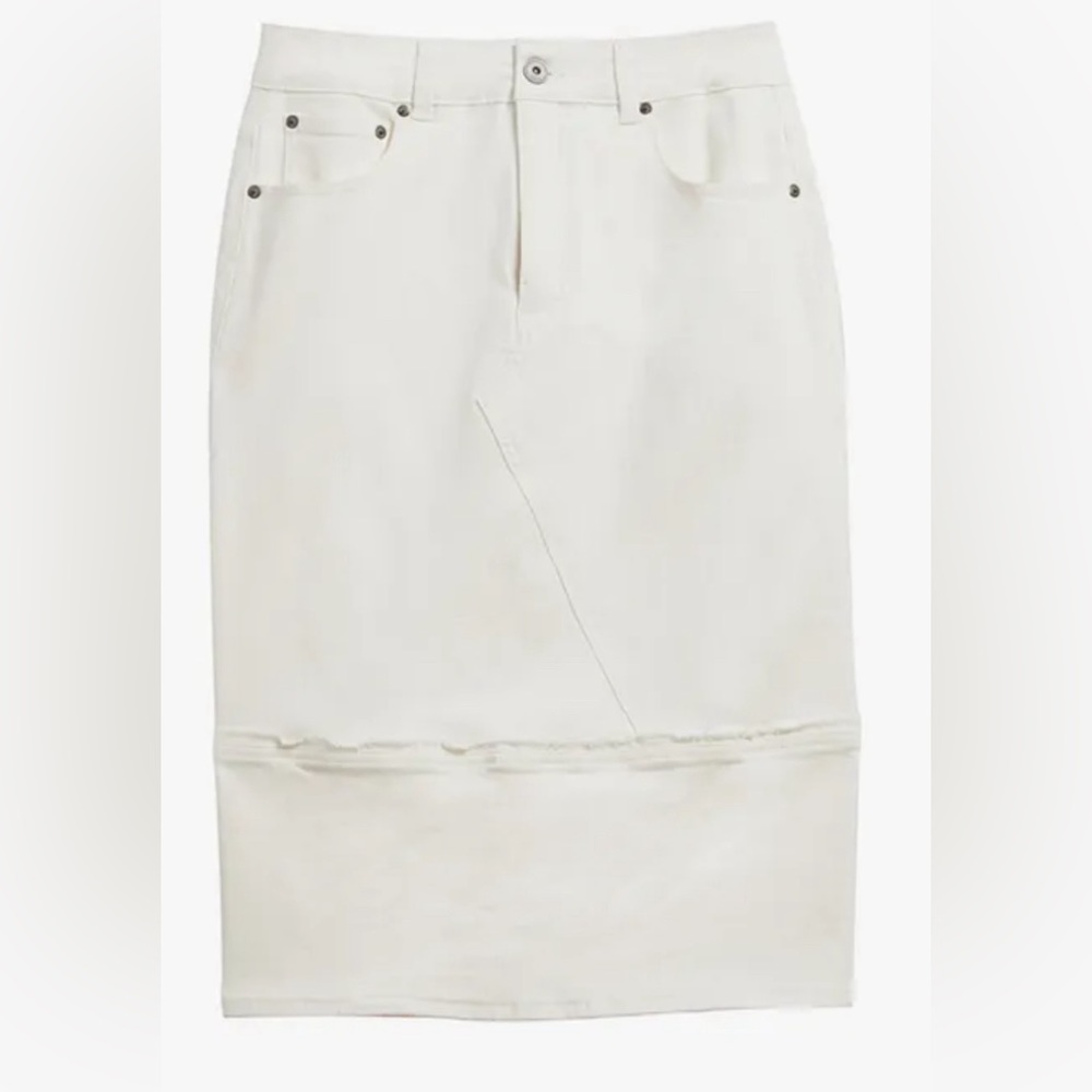 Universal Standard X Erdem denim skirt